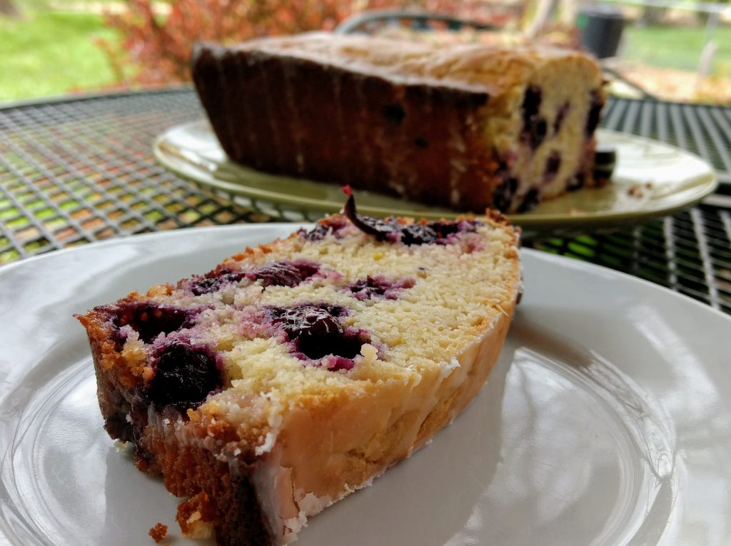 The lemon blueberry bread I ate after my rowing workout today. Moderation. 