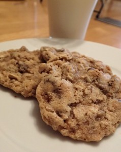Whole Wheat Oatmeal Chocolate Chip Cookies